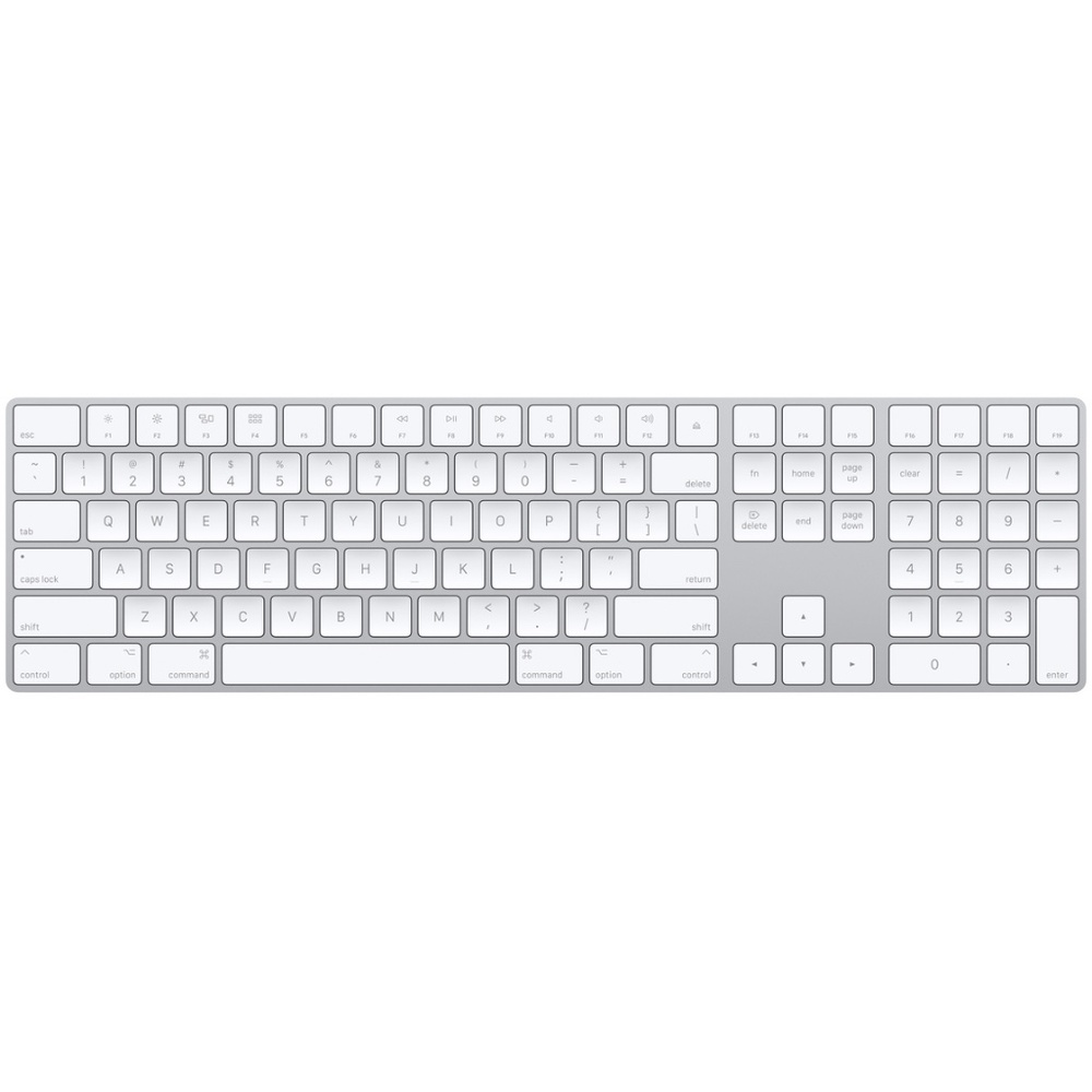 Apple Aluminum Full Size Wired Keyboard w/ Numeric Pad and Multi USB ports A1243